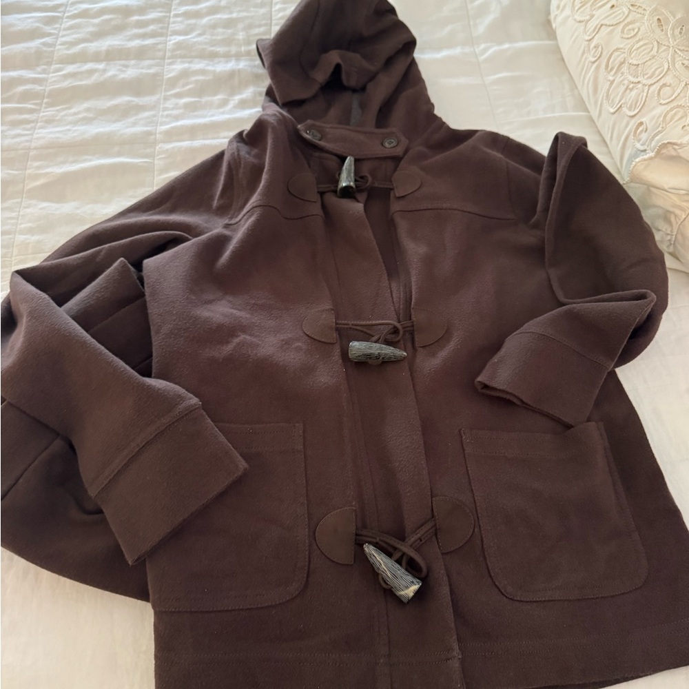 2 piece Lauren Ralph Lauren Brown Toggle Jacket and pants